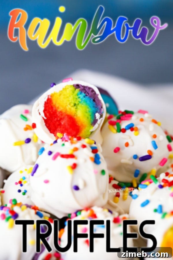 Whimsical Rainbow Truffles 21 Rainbow Truffles Recipe