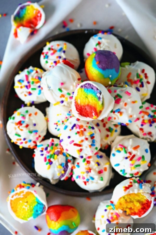 Whimsical Rainbow Truffles 6 recipe for rainbow truffles