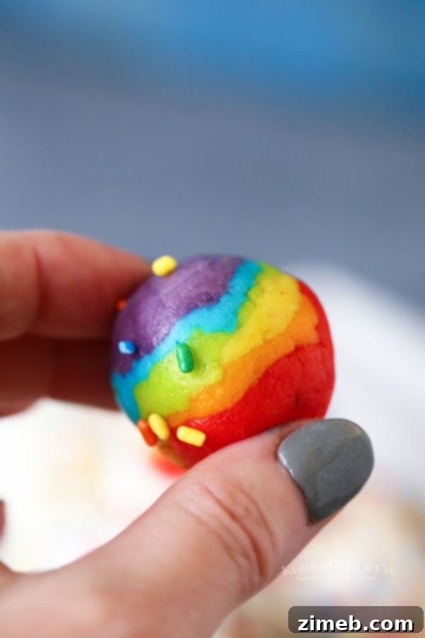 Whimsical Rainbow Truffles 7 inside rainbow truffles