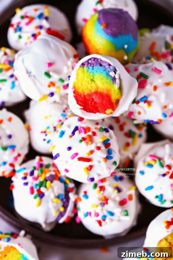 Whimsical Rainbow Truffles 9 St. Patrick's Day truffles