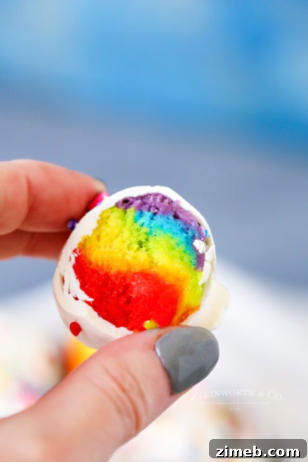 Whimsical Rainbow Truffles 10 cheesecake truffles - rainbow