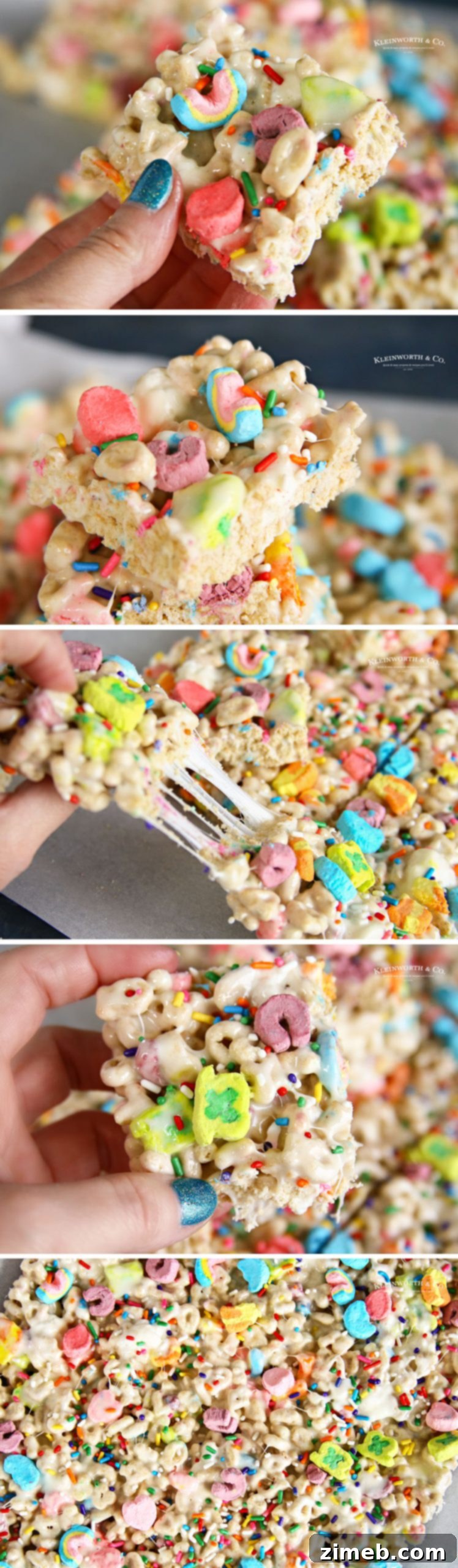 Charmed Confections 7 Step-by-step image guide on how to prepare Lucky Charm Treats.