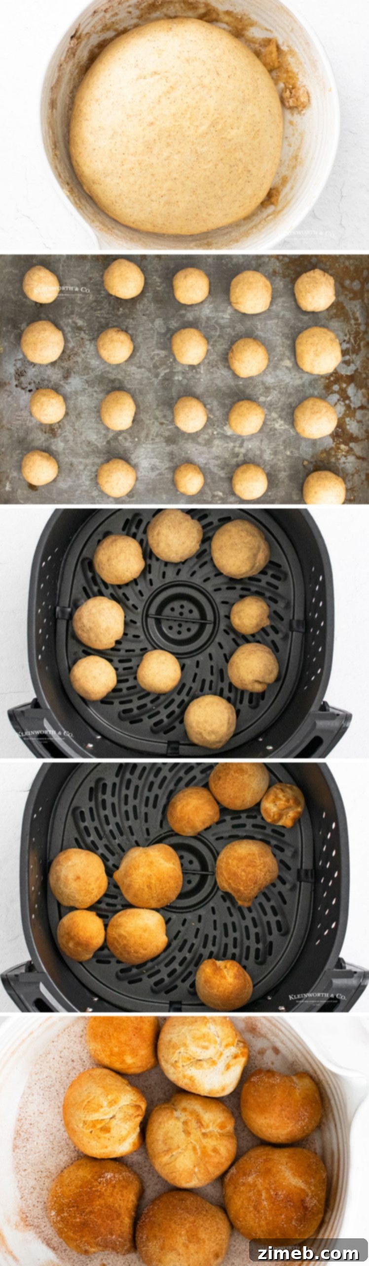 how to make Air Fryer Doughnut Holes