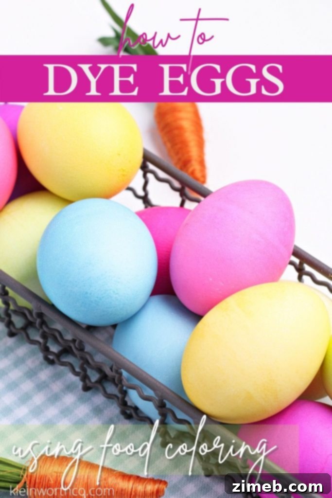 The Art of Vibrant Egg Dyeing 2 How to Dye Eggs with Vinegar and Food Coloring for Easter