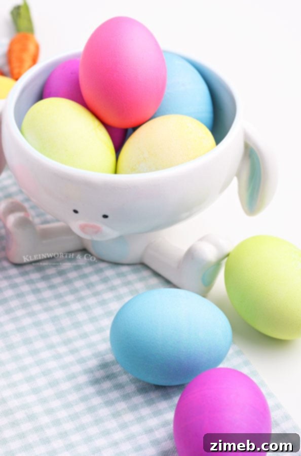 The Art of Vibrant Egg Dyeing 8 Process of making homemade egg dye without a kit