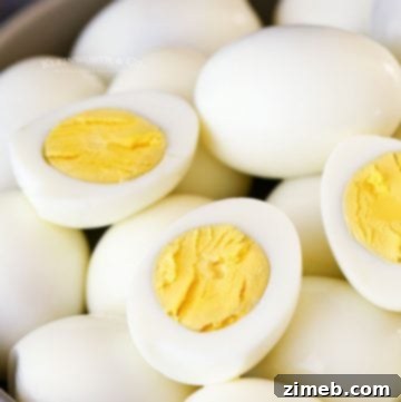 perfectly peeled hard-boiled eggs