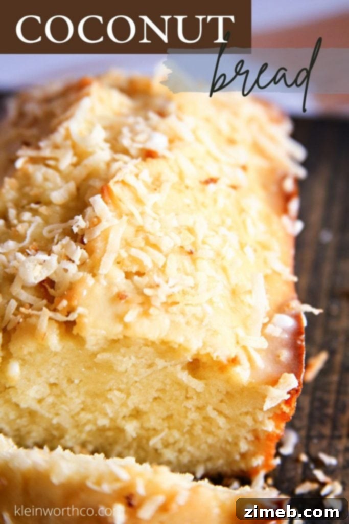 Tropical Coconut Loaf 2 Coconut Bread Recipe with glaze