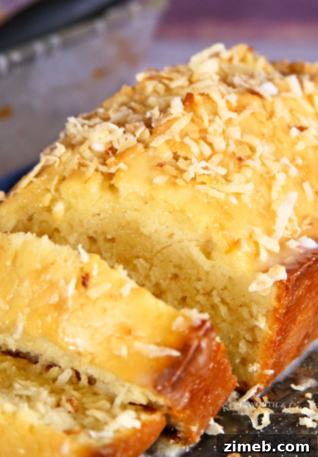 Tropical Coconut Loaf 22 recipe for coconut bread with glaze