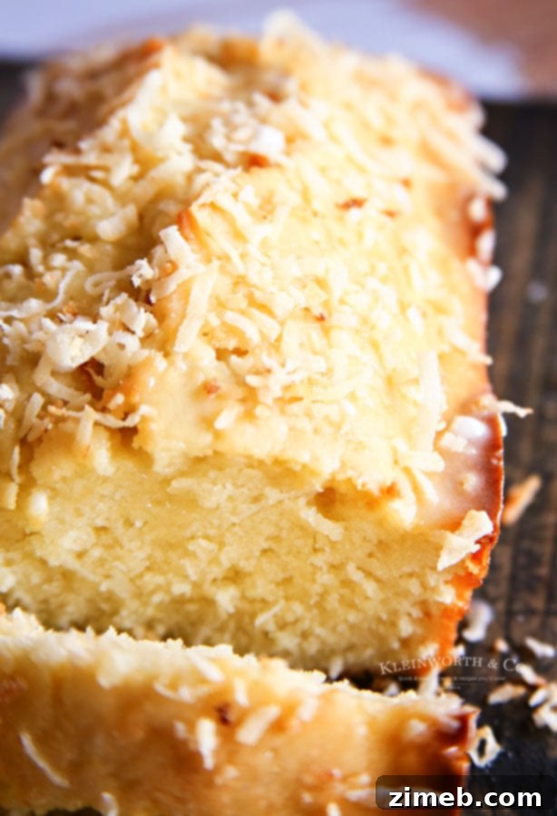 Tropical Coconut Loaf 7 coconut bread slices