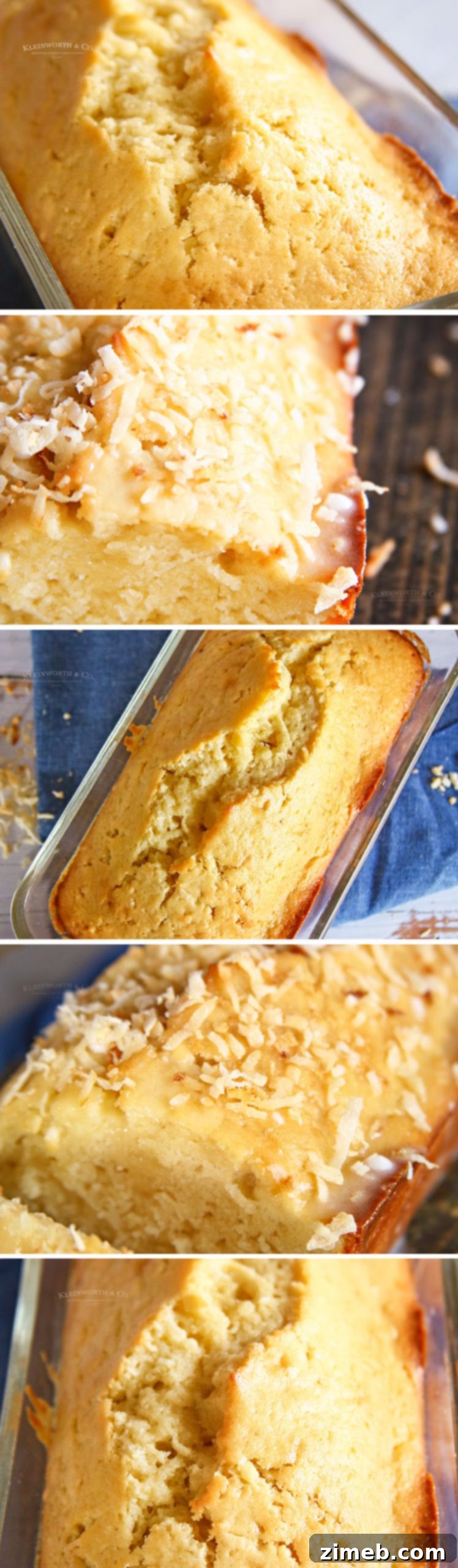 Tropical Coconut Loaf 8 how to make Coconut Bread step by step images