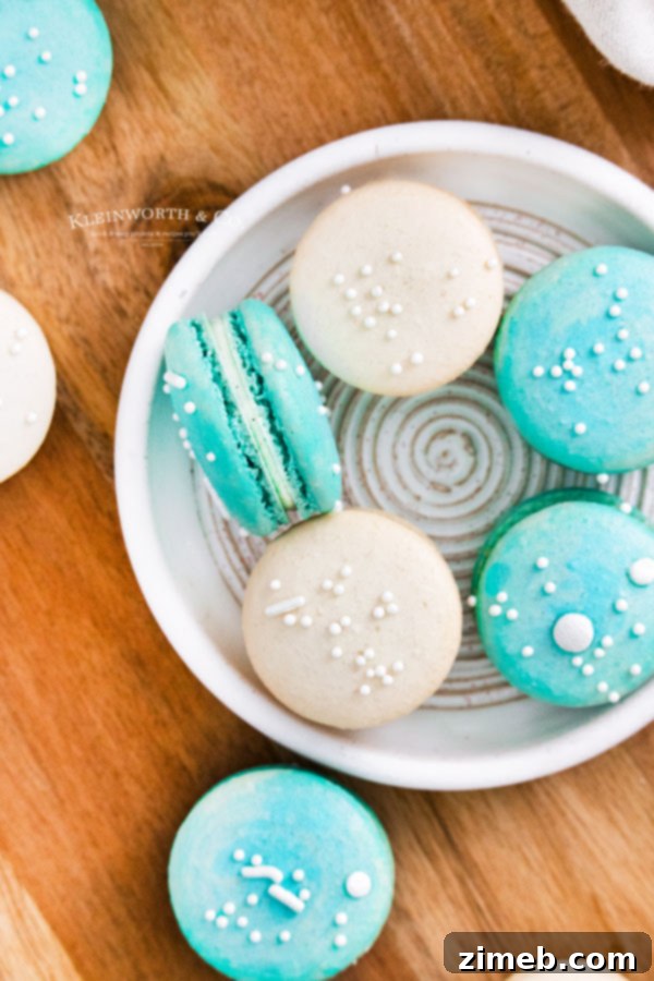 turquoise cookies