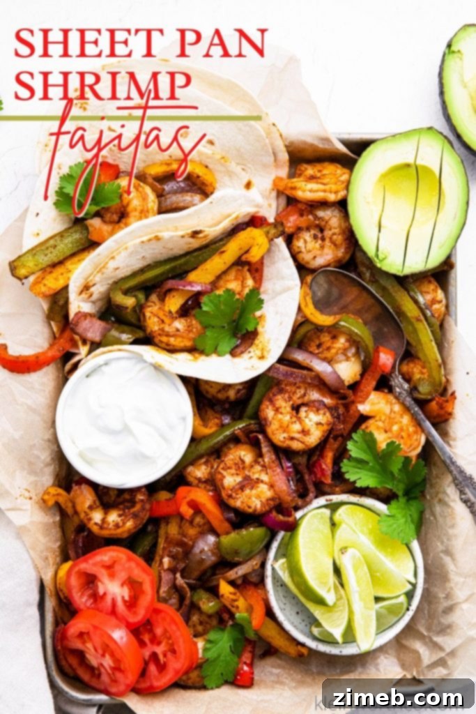 One-Pan Shrimp Fajitas 2 Sheet Pan Shrimp Fajitas