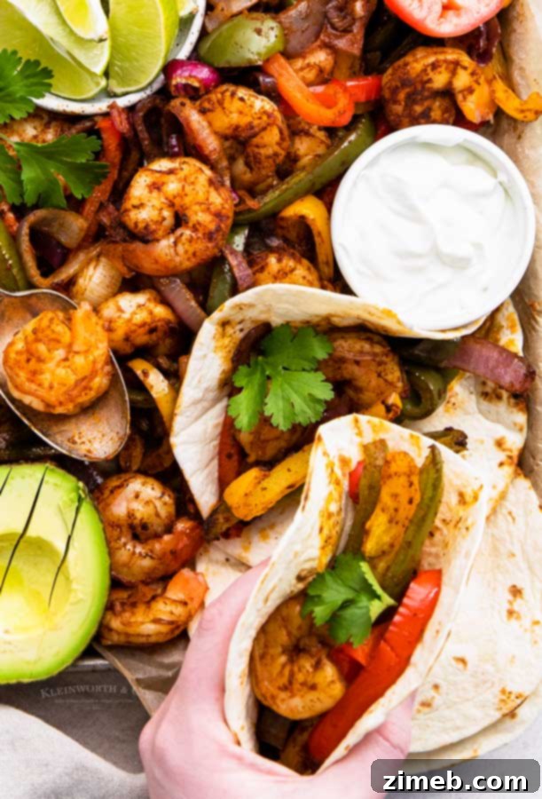 One-Pan Shrimp Fajitas 8 one pan shrimp fajitas