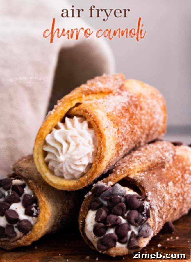 Crispy Air Fryer Churro Cannoli 19 Air Fryer Churro Cannoli: a delightful fusion dessert that's easy to make at home.