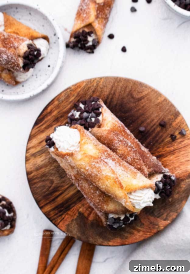 Crispy Air Fryer Churro Cannoli 9 Best cannoli churro style, air-fried with a perfect cinnamon crust.