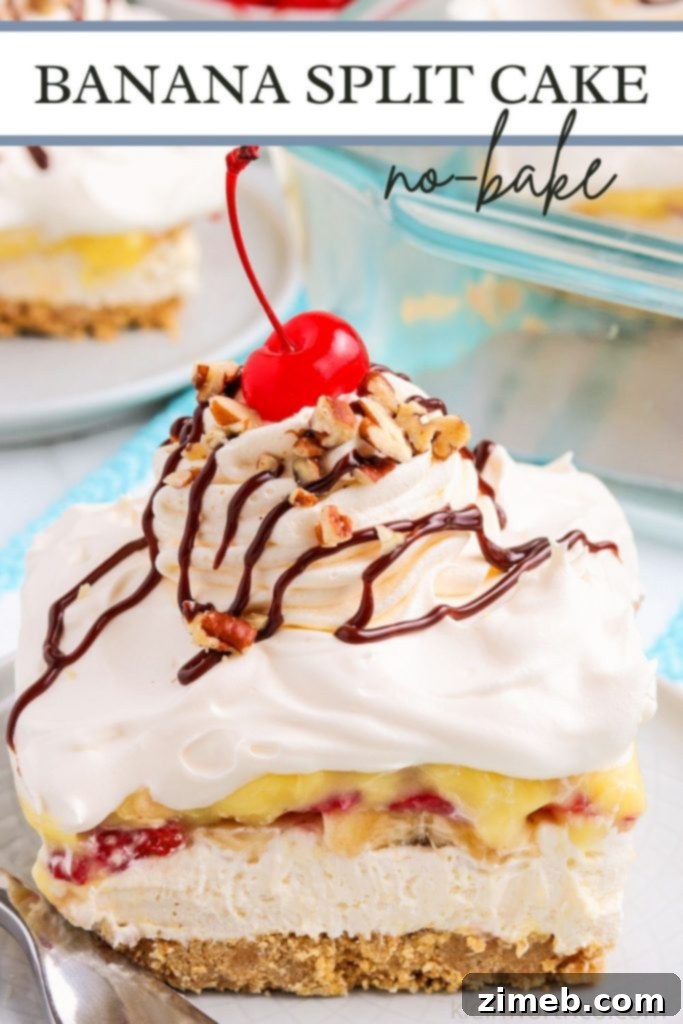 Banana Split Bliss Cake 2 Banana Split Cake