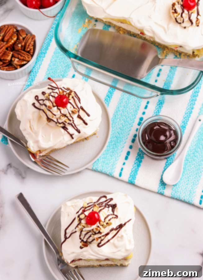 Banana Split Bliss Cake 15 dessert recipe Banana Split Cake
