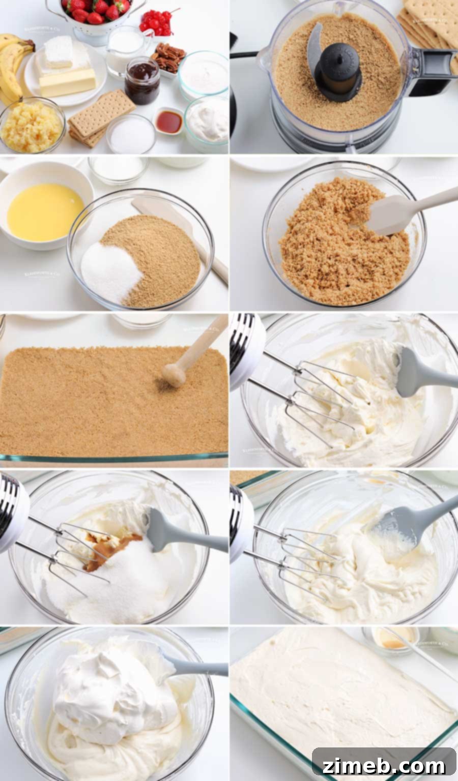 Banana Split Bliss Cake 6 how to make Banana Split Cake