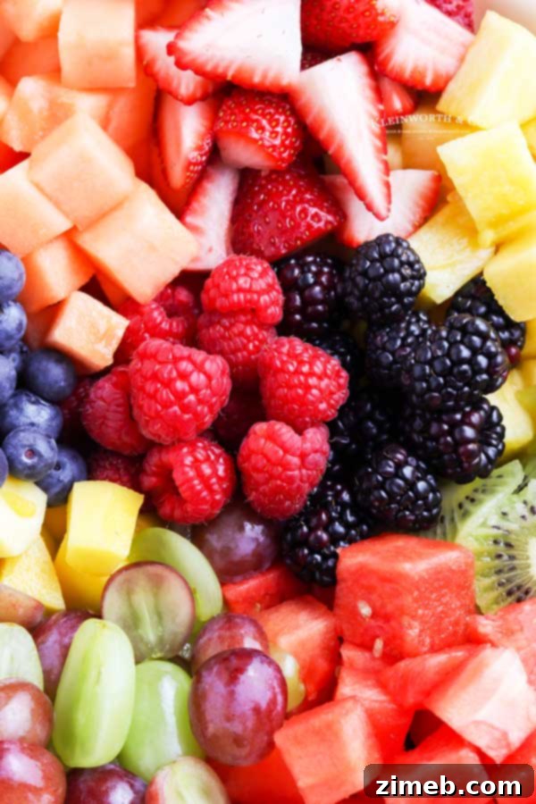 Simple Fruit Medley 5 Healthy fruit recipe with a delicious dressing.