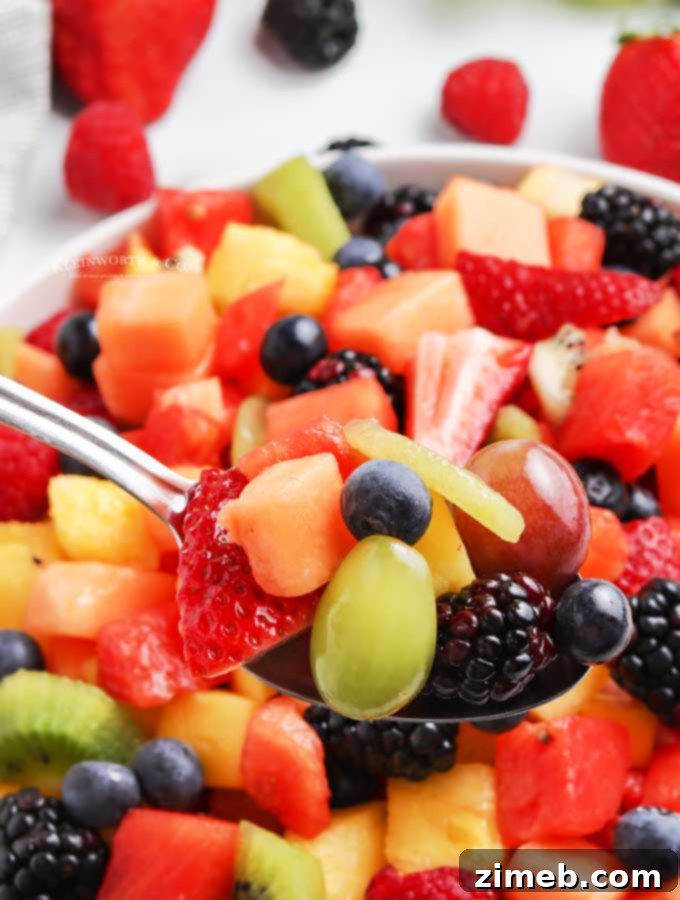 Simple Fruit Medley 9 Fruit mix, perfect for a fruit bowl recipe.