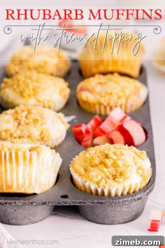 Sweet and Tart Rhubarb Muffins 2 Rhubarb Muffins Recipe