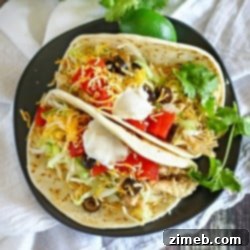 Crock Pot Chicken Tacos : Easy Family Dinner Ideas