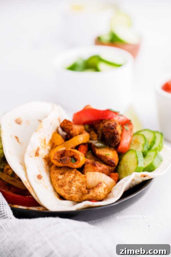 easy chicken fajitas