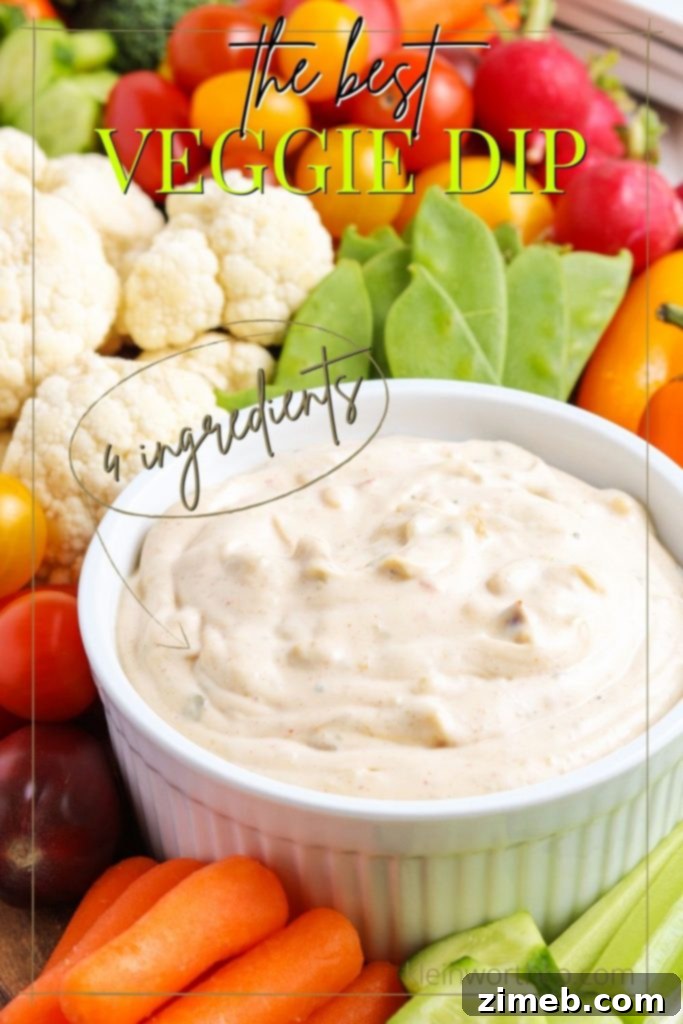 Veggie Dip Recipe - a simple and delicious appetizer