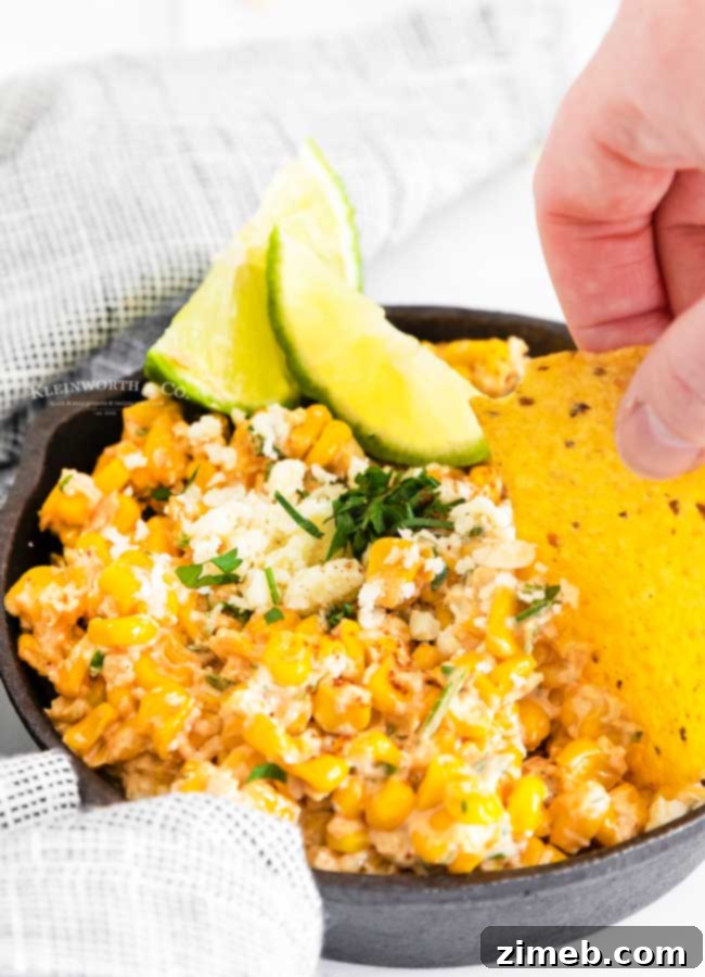 elote corn served in a cup, similar to esquites