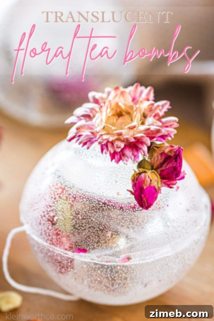 Craft Your Own Tea Bombs 2 How to make Translucent Tea Bombs Recipe, an elegant gift for tea lovers
