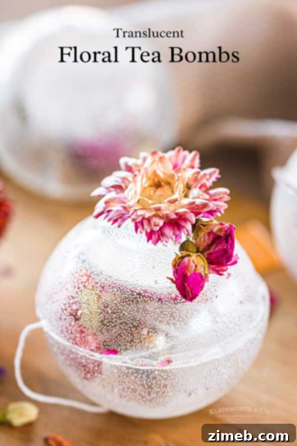 Craft Your Own Tea Bombs 21 Translucent Tea Bombs Recipe, an elegant and unique tea experience