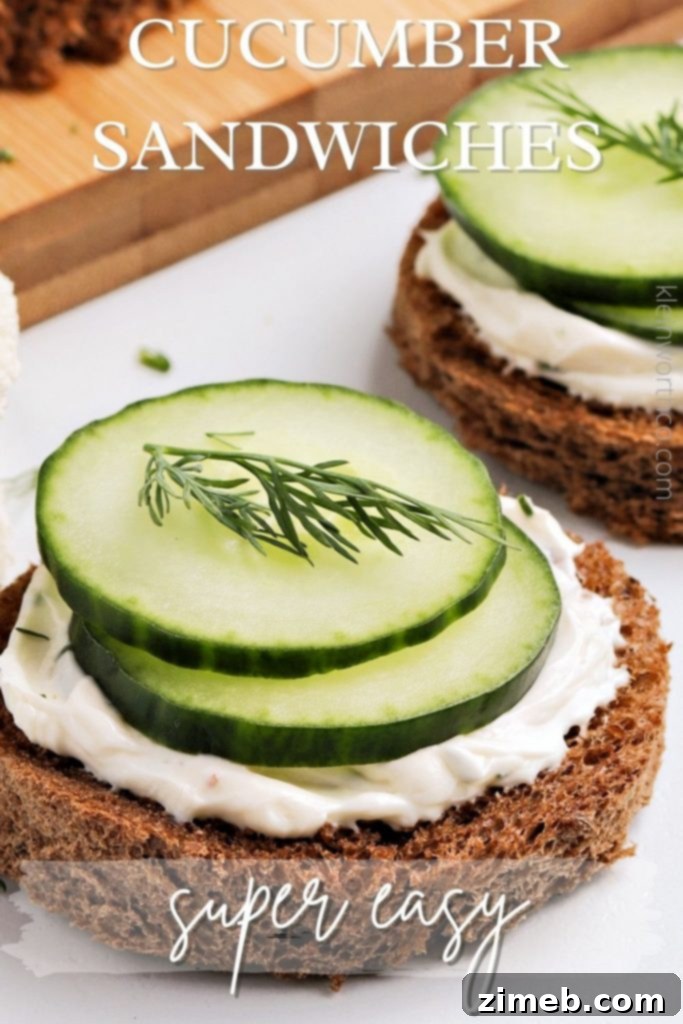 Refreshing Cucumber Sandwiches 2 Classic Cucumber Sandwich Recipe