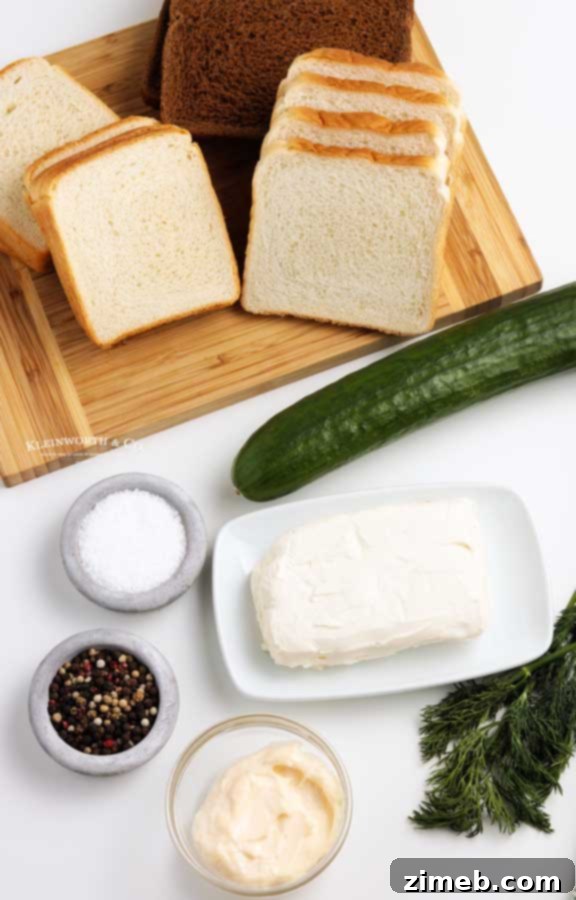 Refreshing Cucumber Sandwiches 6 Ingredients for Cucumber Cream Cheese Sandwiches