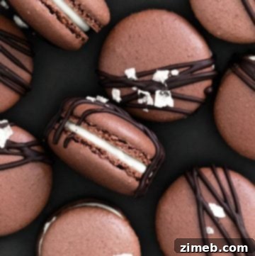Refreshing Cucumber Sandwiches 10 macaron cookies - chocolate salted caramel
