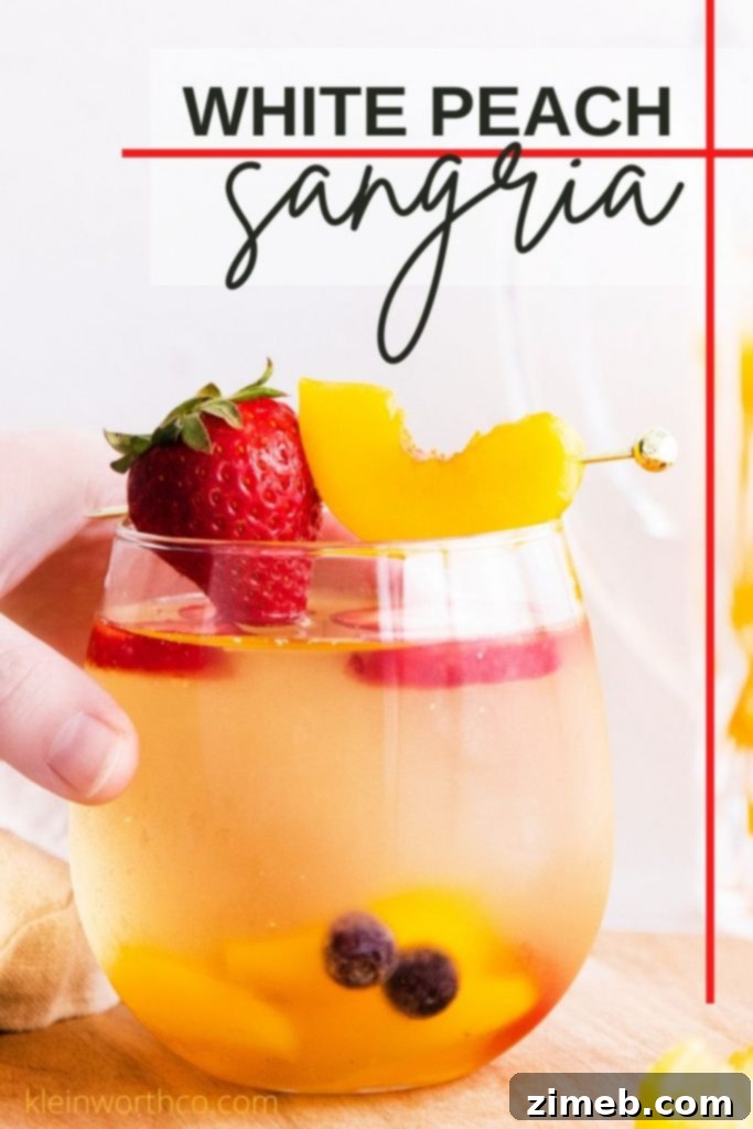 Refreshing White Peach Sangria 2 White Peach Sangria