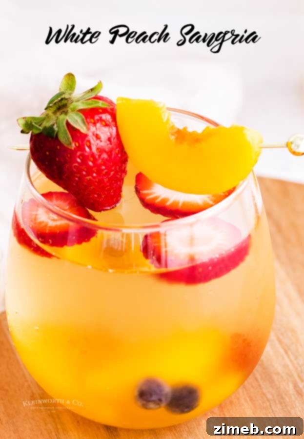 Refreshing White Peach Sangria 18 White Peach Sangria