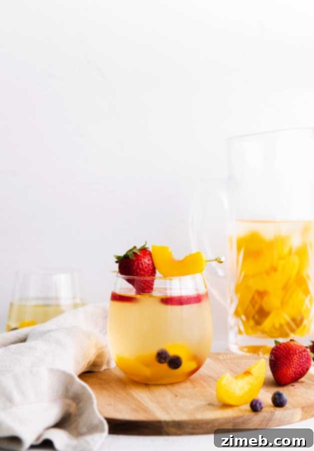 Refreshing White Peach Sangria 5 sangria cocktail peach