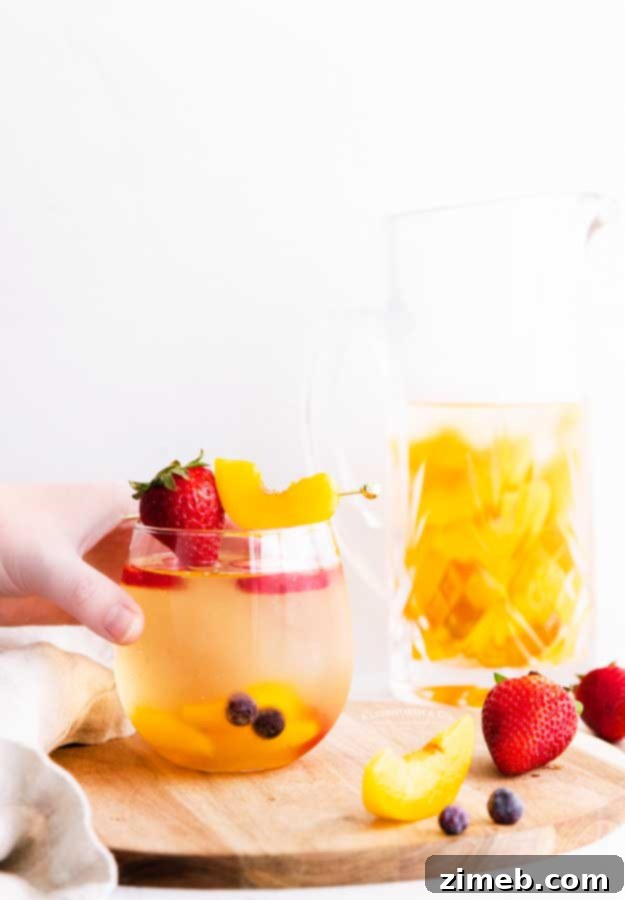 Refreshing White Peach Sangria 10 celebration sangria