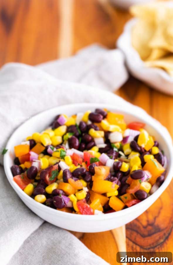 black bean corn dip