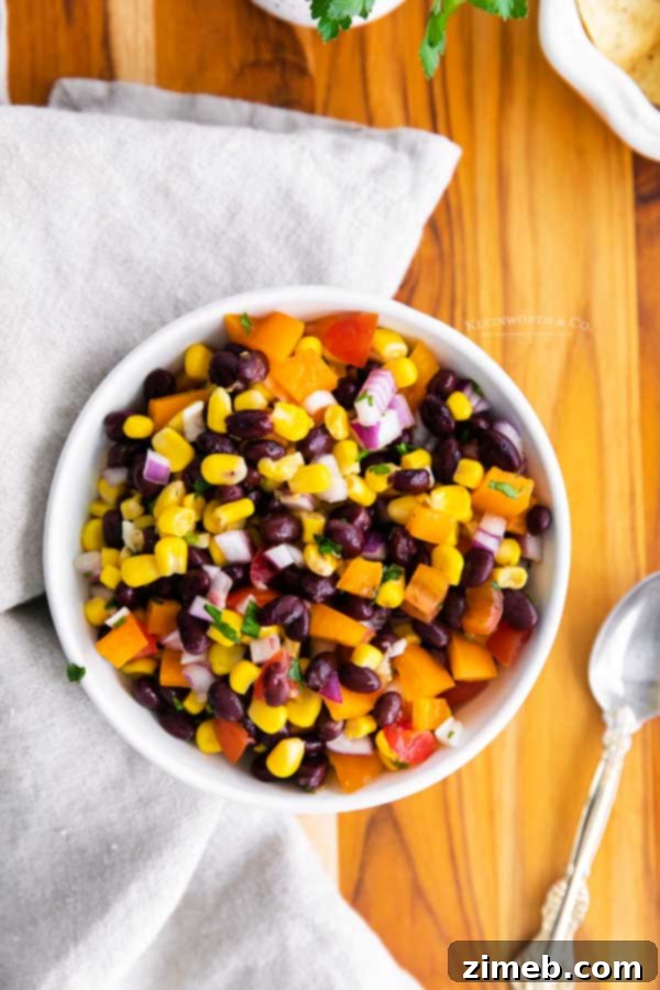 recipe for Corn and Black Bean Salsa