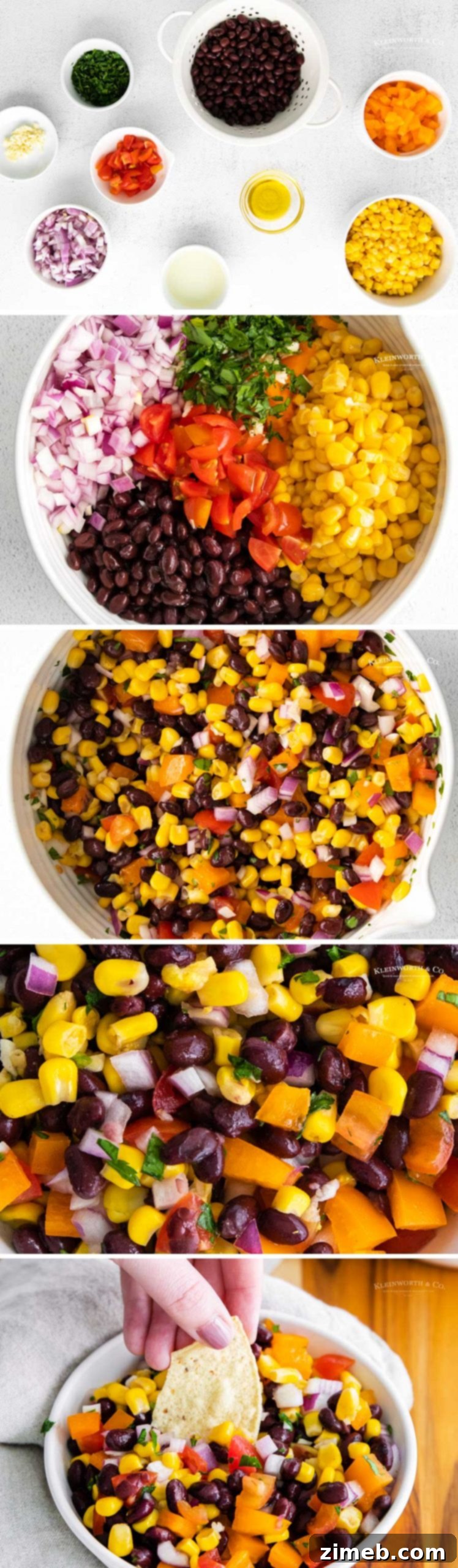 How to make Corn and Black Bean Salsa