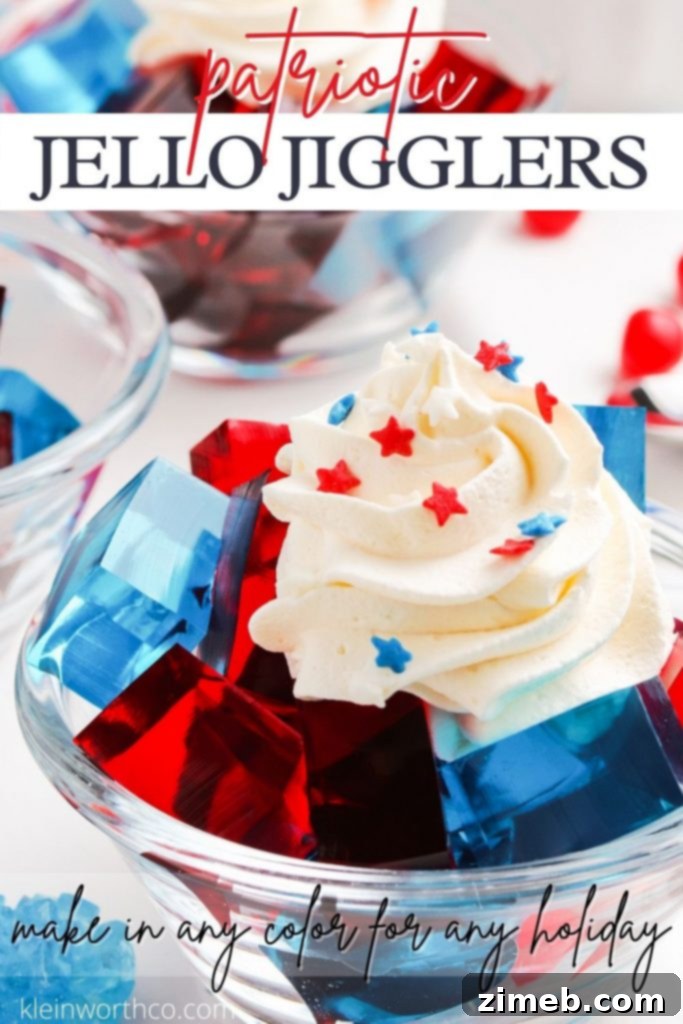 Jello Jigglers Recipe for any occasion, including 4th of July