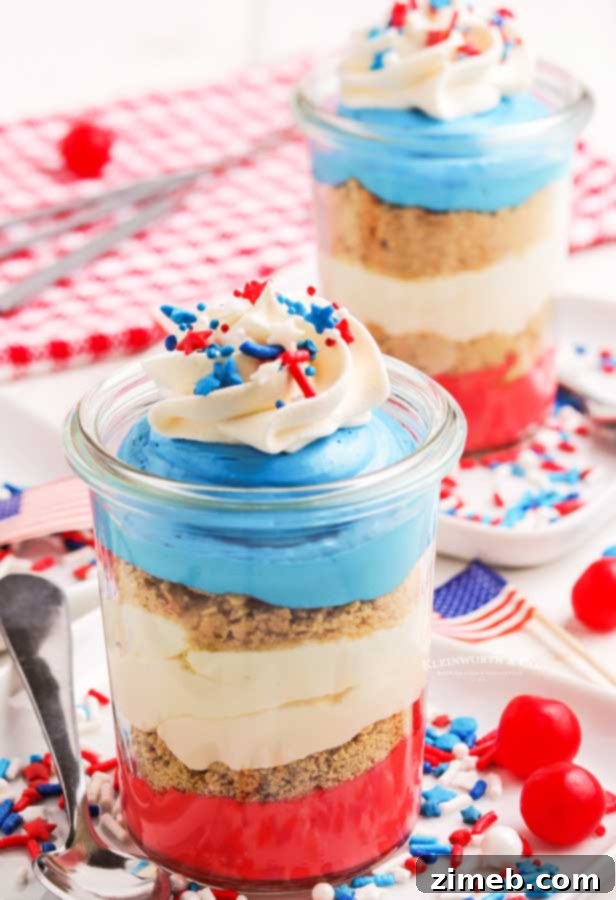 Cheesecake dessert cups ready to serve