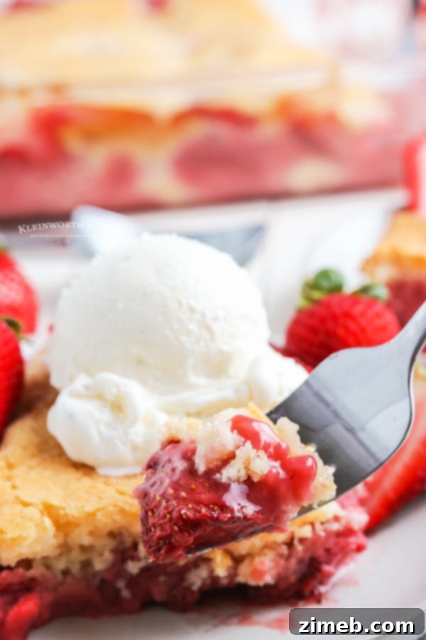 Easy strawberry cobbler recipe instructions on how to make a perfect summer dessert.