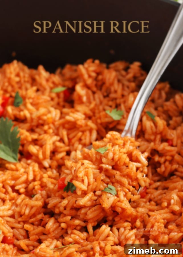 Flavorful Fiesta Rice 18 Easy Spanish Rice - a family favorite recipe, vibrant and full of flavor.