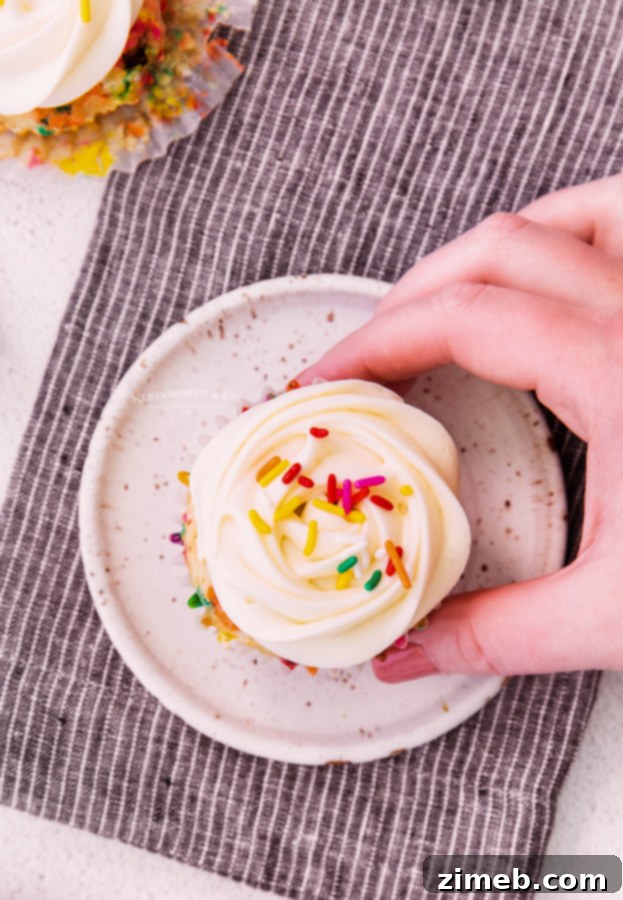 Festive Funfetti Cupcakes 4 Homemade Funfetti Cupcakes