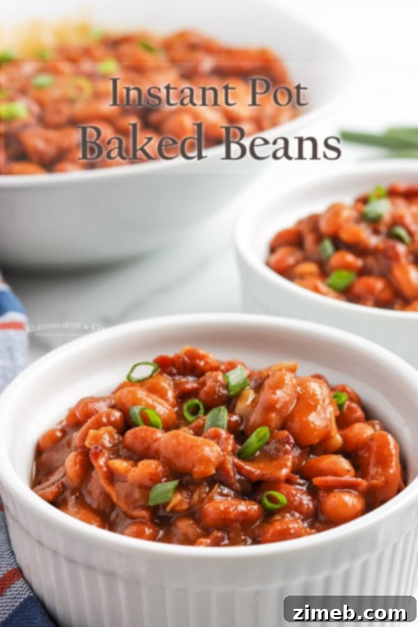 Ultimate Instant Pot Baked Beans 17 Instant Pot Baked Beans, ready to be served.