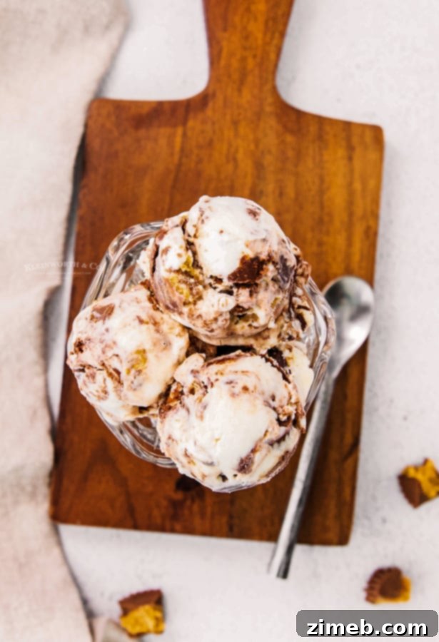 Homemade Moose Tracks No Churn Ice Cream 3 Handcrafted peanut butter cup ice cream, a delicious no-churn Moose Tracks alternative