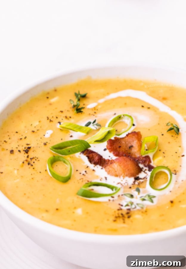 Perfect Creamy Corn Chowder 4 Creamy Corn Chowder, perfect for a comforting meal