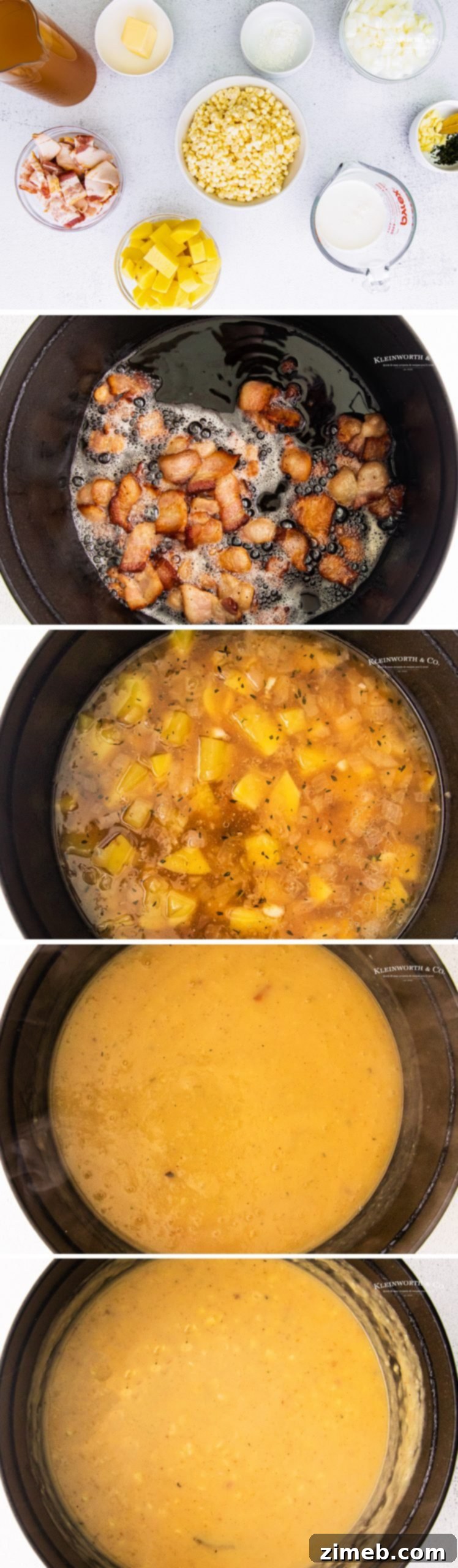 Perfect Creamy Corn Chowder 7 How to make creamy Corn Chowder at home